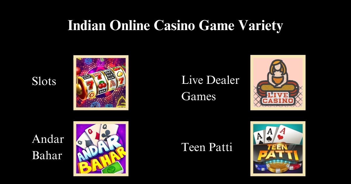 Indian online casino variety