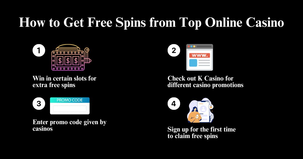 how to get free spins from top online casino