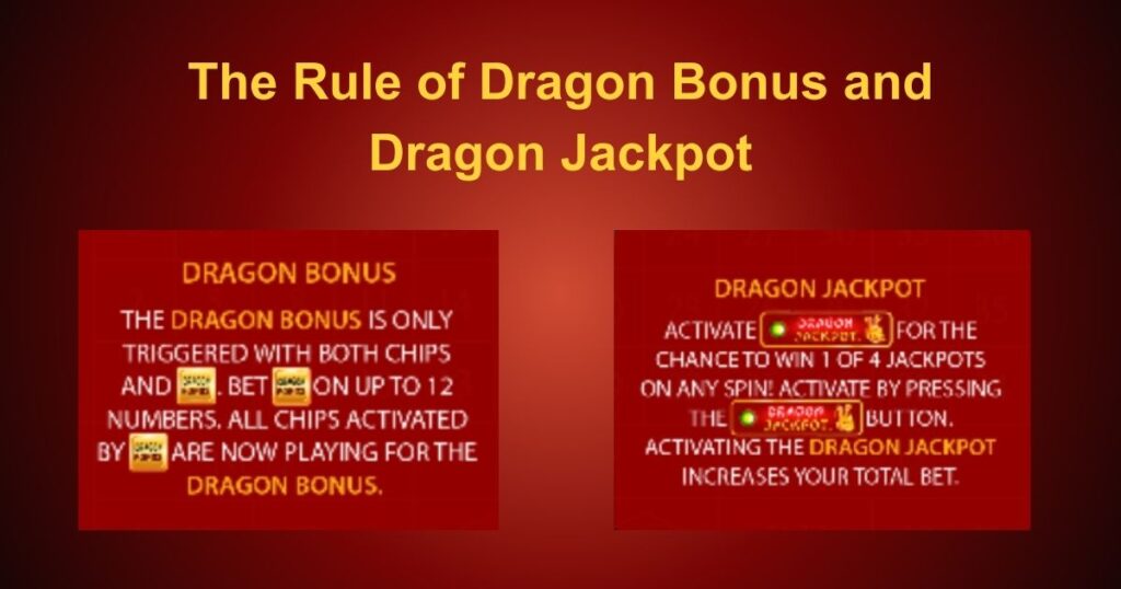 Rule of Dragon bonus and Dragon jackpot
