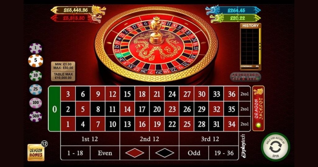 Dragon Jackpot Roulette live casino games